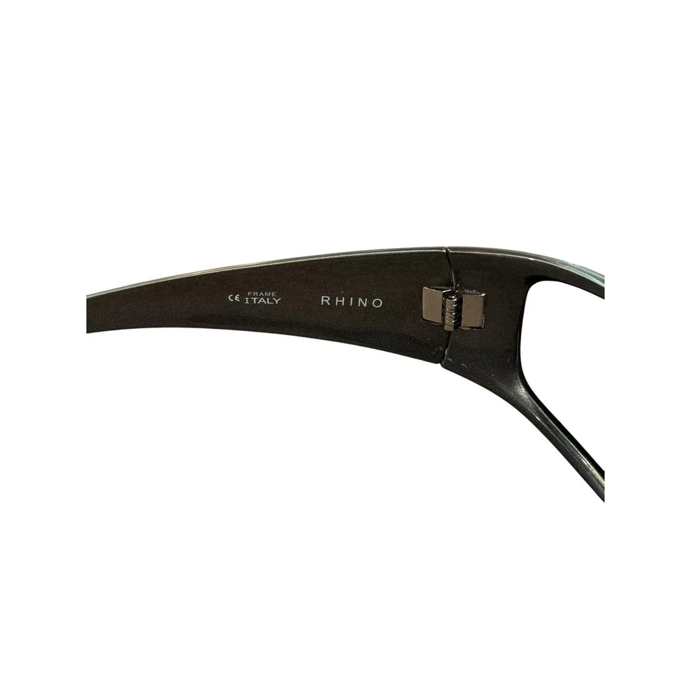 Kaenon NEW Men's Silver Polarized Full Rim Rhino Wrap Black Lenses Sunglasses